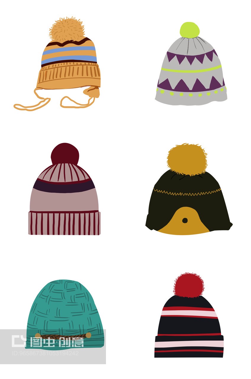 手繪卡通帽子